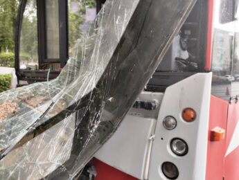 bus crash in road traffic accident